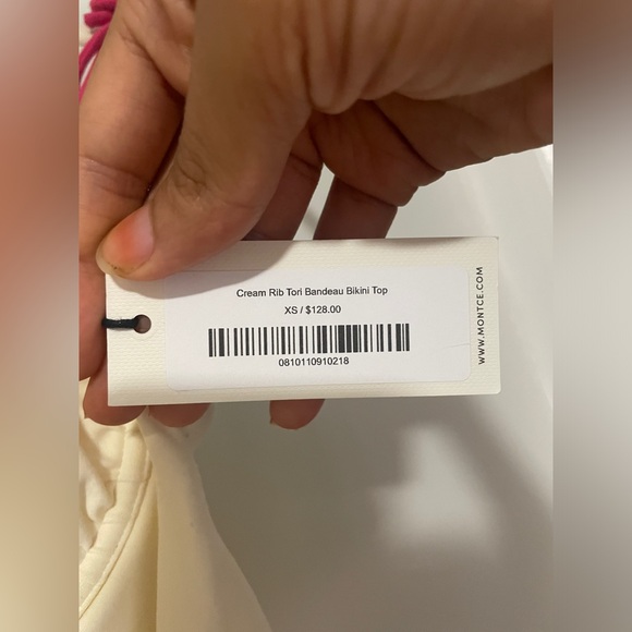 Montce Cream and Raspberry Ruffle One-Piece - Picture 8 of 10